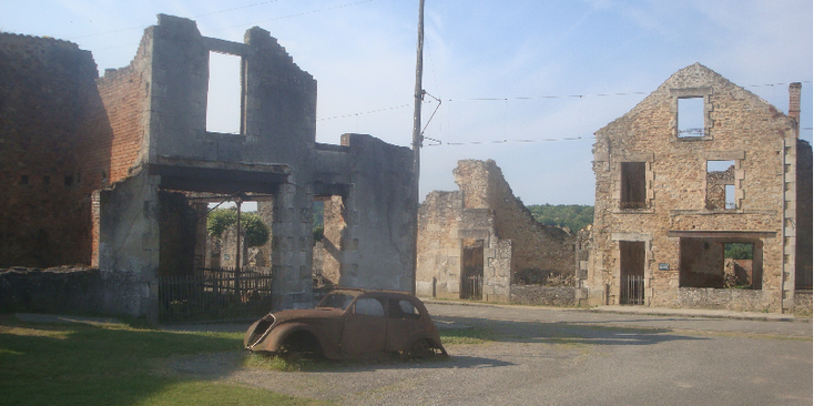 Oradour-sur-Glane-Martyr-France-car-WW2-Nazi-Germans-SS
