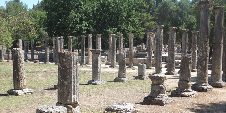Olympia-Peleponnese-Grieks-Griekenland-tempel-Olympische-Spelen-archeologie-oudheid-antiek