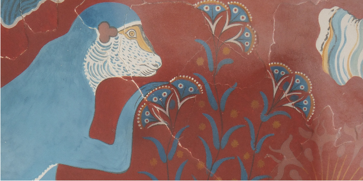 Knossos-fresco-Griekenland-Heraklion-Kreta-Minoïsche-beschaving-archeologie