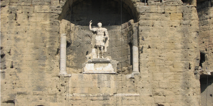 Orange-Caesar-Romeins-theater-podium-arena-Frankrijk