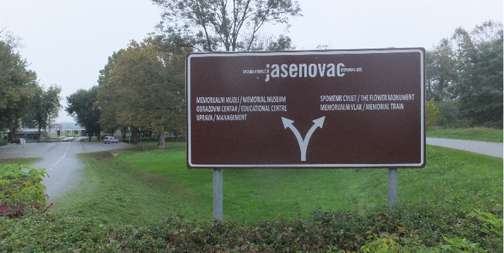 Jasenovac-concentratiekamp-bord-Kroatië