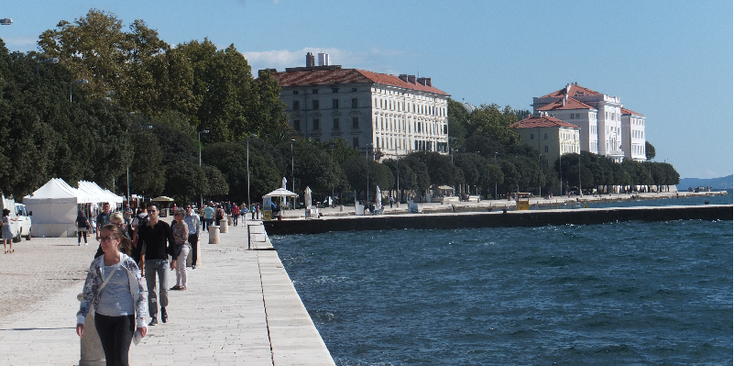 Zadar-boulevard-Adriatische-Zee-kust-Kroatië
