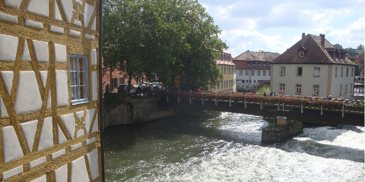 Main-rivier-brug-Bamberg-Duitsland