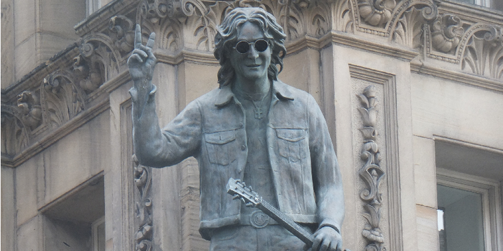 John-Lennon-beeld-North-John-Straat-Cavern-Walks-Liverpool-Engeland