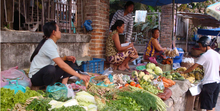 Luang-Prabang-markt-fruit-groente-Laos