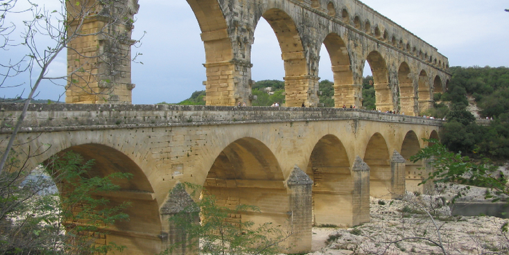 Pont-du-Gard-Romeins-Aquaduct-brug-Frankrijk