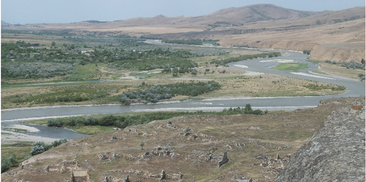 Uplistsikhe-Georgië-grotten-rivier