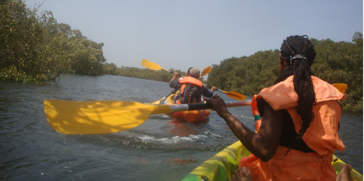 Sine-Saloum-delta-mangrove-kano-nationaal-park-Toubakouta-Senegal