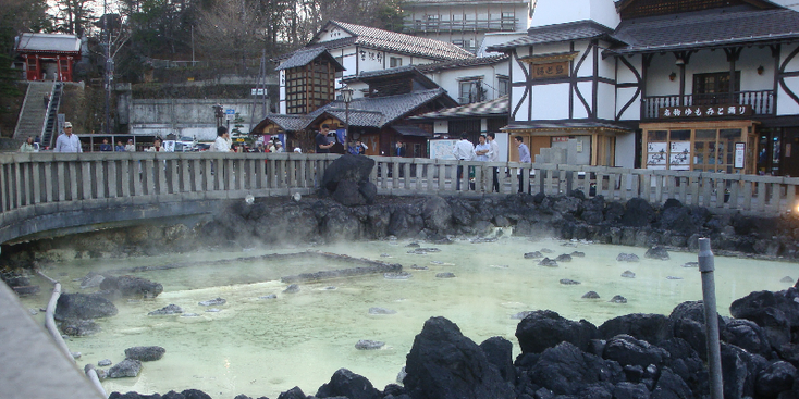 Kusatsu-onsen-heetwater-zwavel-Japan