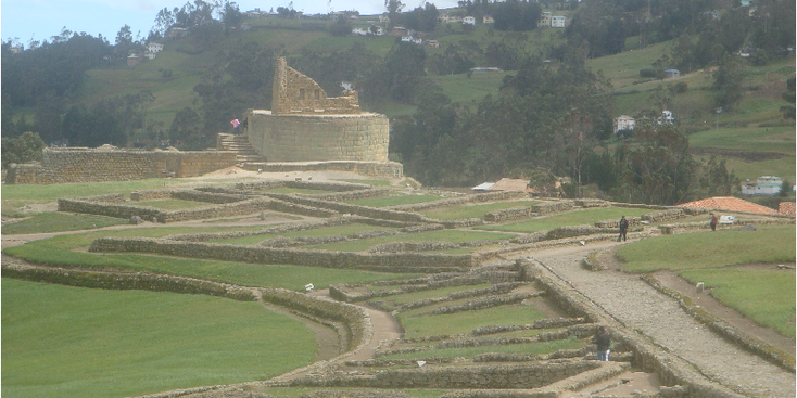 Ingapirca-Inca-stad-ruïne-Canari-indianen-inheems-Ecuador-archeologie