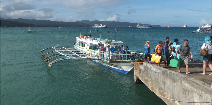 Caticlan-Boracay-pompboot-haven-Filipijnen
