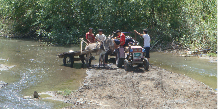Turpan-River-Traktor-China