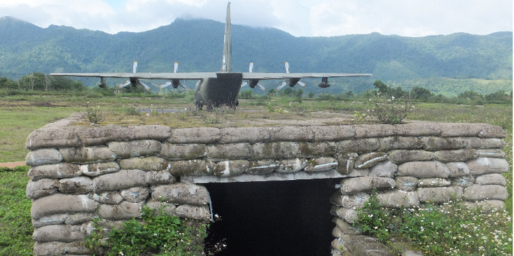 Khe-Sanh-vliegtuig-bunker-Amerikaanse-basis-Vietnamoorlog-vallei-Vietnam