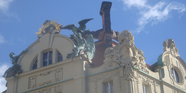 Masarykovo-Nabrezi-Art-Nouveau-Jugendstill-Prague-Czech-Republic