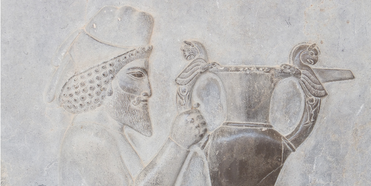 Persepolis-Darius-I-Iran-reliëf-ruïnes-columns-archeologie-Perzië-Shiraz