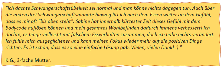 Morgenübelkeit Schwangerschaftsübelkeit auflösen