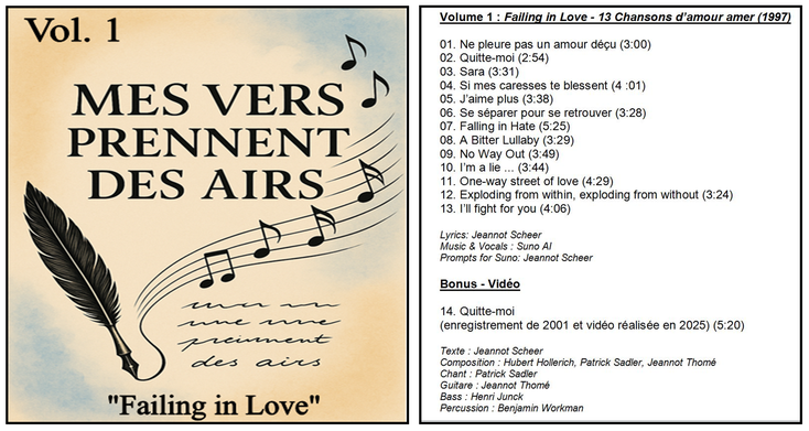 ▲ Failing in Love – l’album de Jeannot Scheer, chanté sans voix. Cliquez pour entendre ce que l’algorithme a compris.