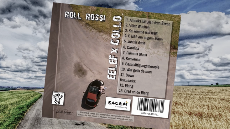 ▲ L’album «Eelef × Gollo» propose 13 morceaux, avec onze titres de Gollo revisités et deux inédits de Roll Rossi.