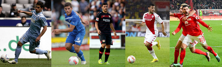 1860 München - 1899 Hoffenheim - Bayer Leverkusen - AS Monaco - Union Berlin Click to enlarge