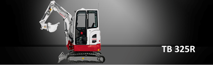 Bild: Kurzheckbagger TB 325R von Takeuchi Maschinengewicht 2.440 kg