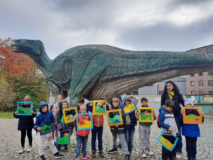 Foto: Aziiza Azizova Projekt Sonnenstunden mit der Willkommensklasse der Heideweg Schule