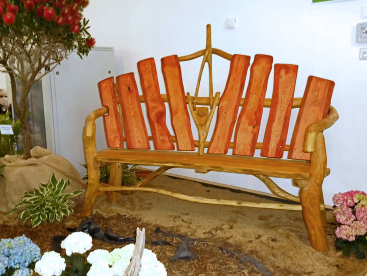 Bank in der Blumenhalle