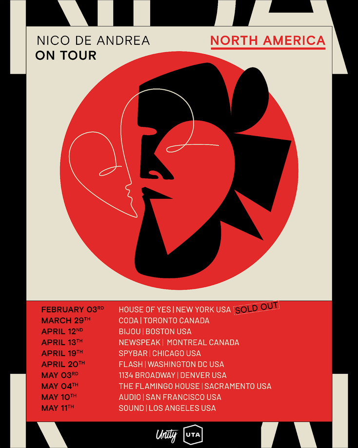 Nico de Andrea Tour Dates