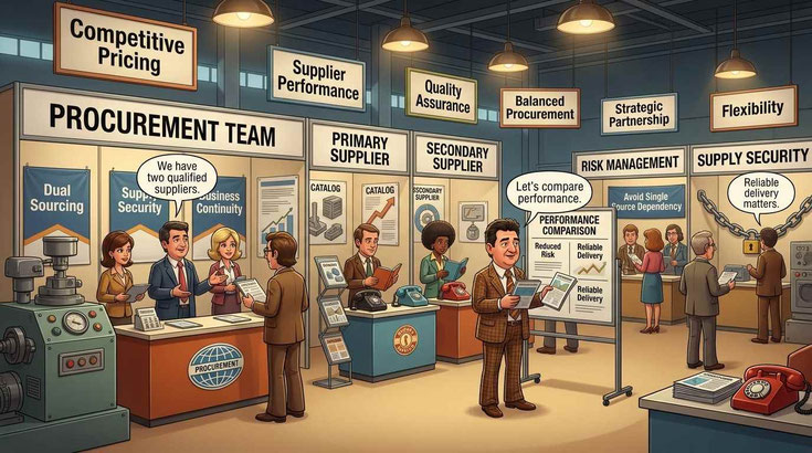 Dual Sourcing - auf einer Messe mehere Lieferanten kontaktieren