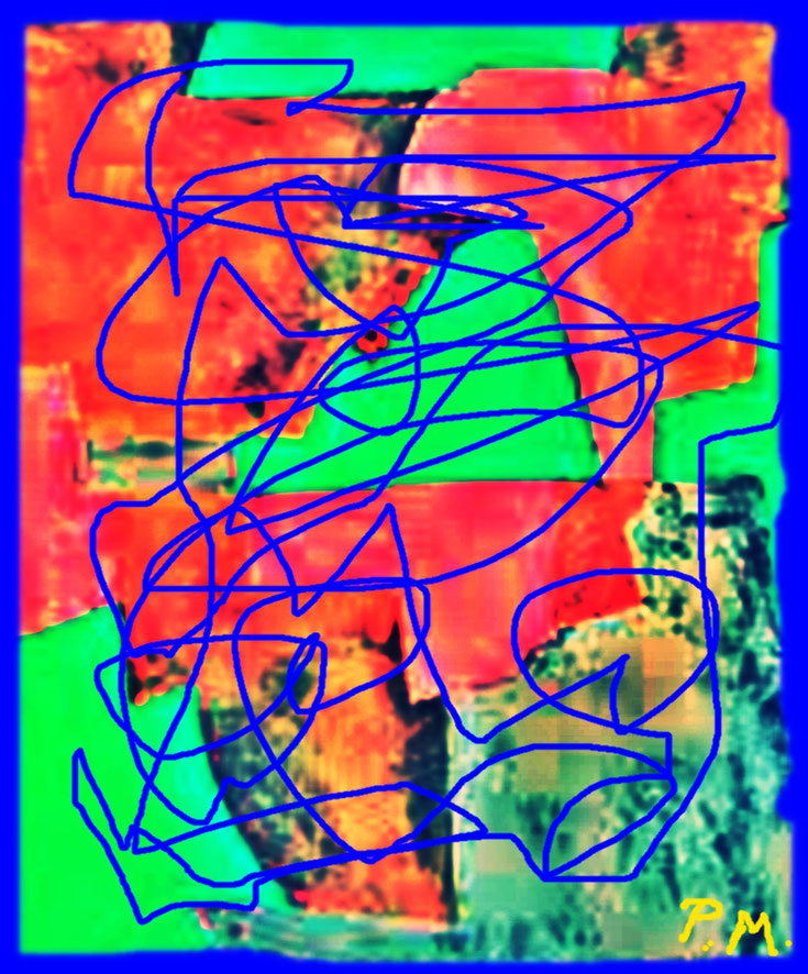 Pedro Meier – In einem anderen Land – Variation auf ein Thema – Lyrische Abstraktion 2023. Artwork by Pedro Meier Artist & Writer, Visarte, Künstlerlexikon SIKART Zürich. Ateliers: Niederbipp, Kunsthalle Olten Offspace, Atelier in Bangkok BACC Thailand