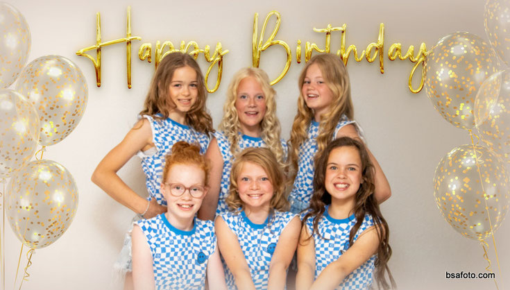 Kinderfotografie en fotoshoot kinderfeest in Breda en Oosterhout voor meisjes die hun verjaardag als fotomodel willen vieren
