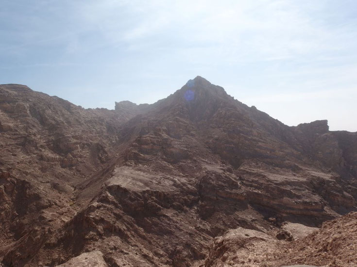 Von Erosion gezeichnet: der Jebel Hafeet