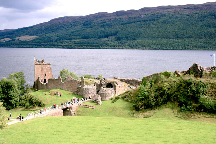 Scotland UK ofpenguinsandelephants of penguins & elephants Urquhart Castle Loch Ness
