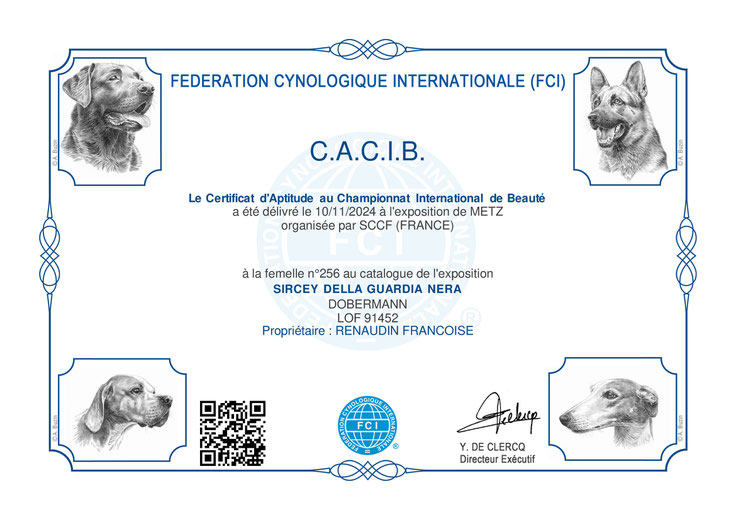 Ch. SIRCEY DELLA GUARDIA NERA 