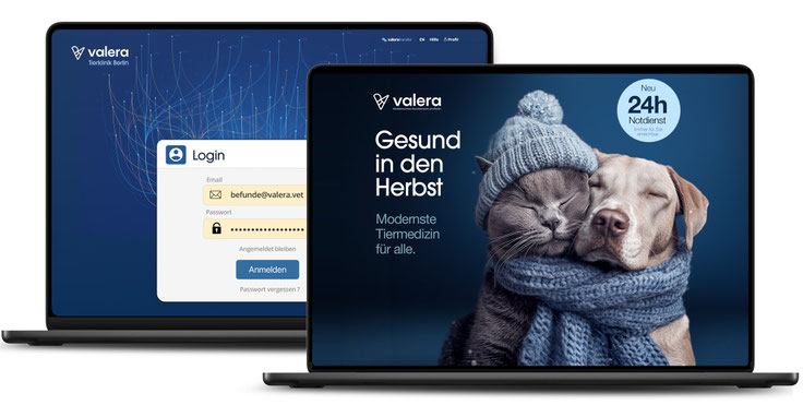Valera Tierklinik Webdesign – Responsive Website erstellt von Werbeagentur Berlin digitalgrafik24