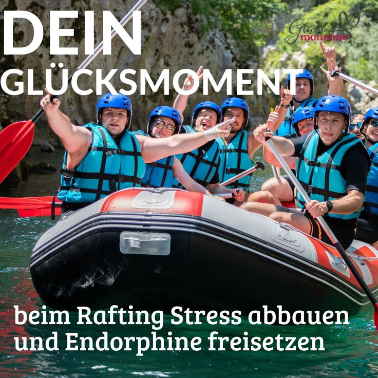 GLÜCKSMOMENTE starten dieses Jahr im Rafting Boot in Tirol