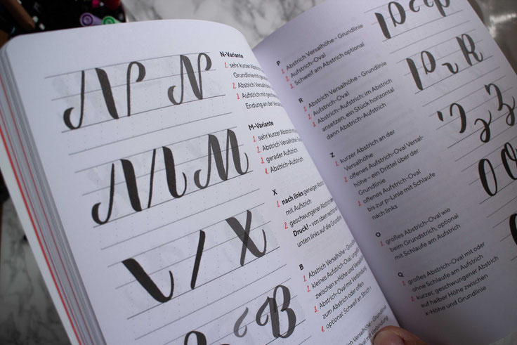 Blick ins Brushlettering Buch