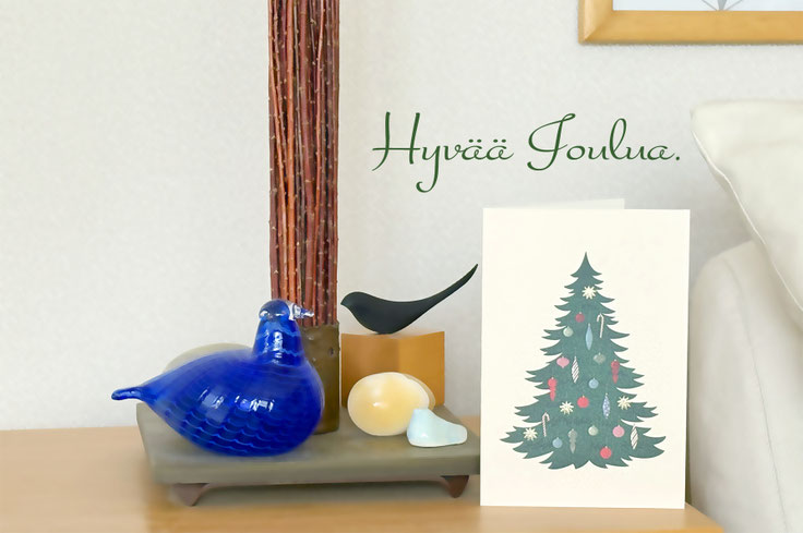 フィンランドの友人から届いたクリスマスカード