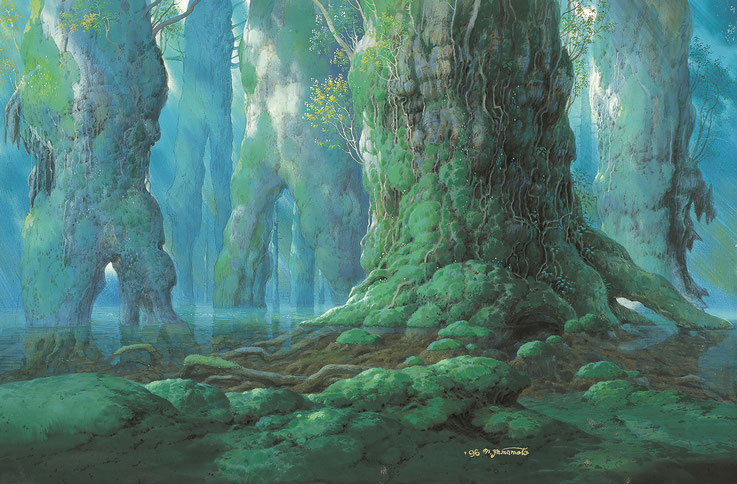 もののけ姫《シシ神の森(５)》1997年 Ⓒ 1997 Studio Ghibli・ND