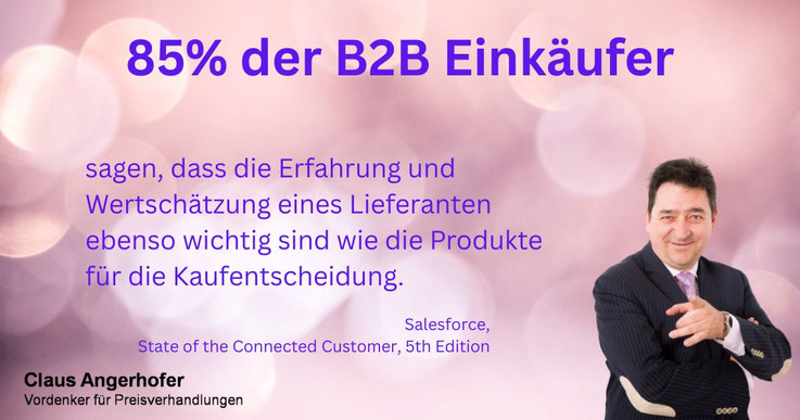 Lt.Salesforce ist Wertschätzung wesentliches Element in der B2B Kaufentscheidung