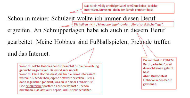 BEWERBUNG - Berufsorientierung