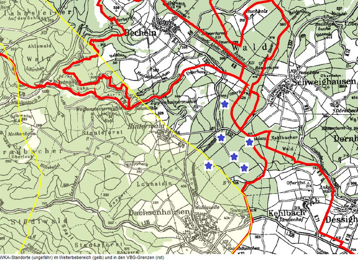 Quelle: BINU - Windkraftstandorte innerhalb des Welterbebereichs