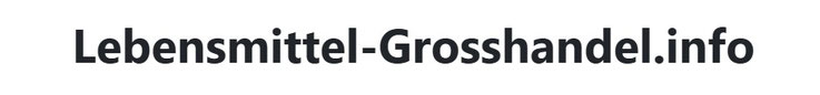 Lebensmittel Großhändler Suche