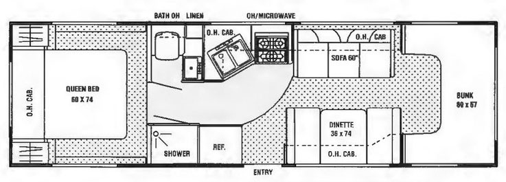 Grundriss - Coachmen Catalina 285 QB