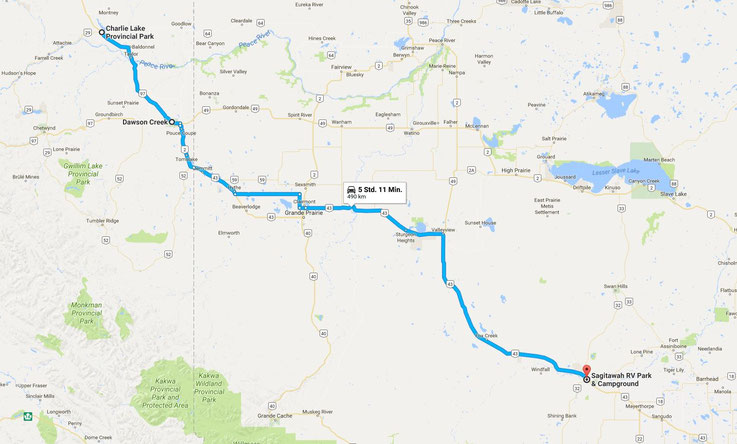 Strecke 25.7. (Google Maps)