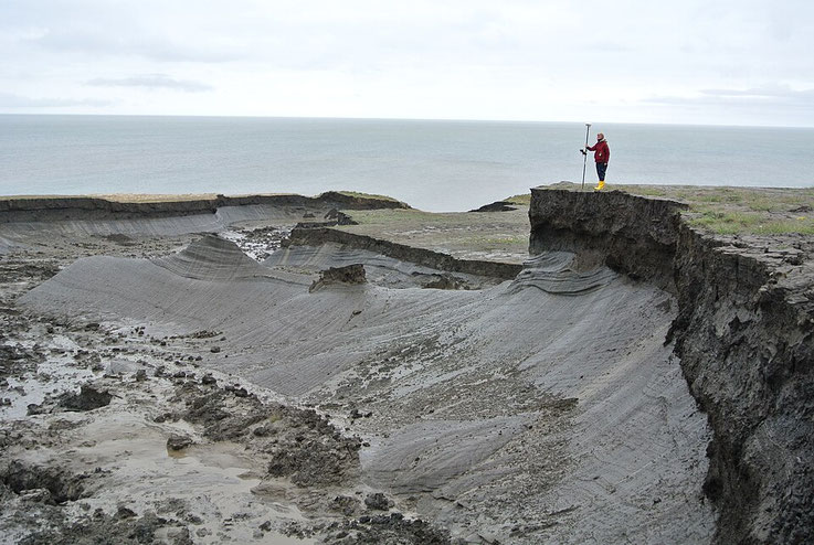 Permafrostzone auf Herschel Island