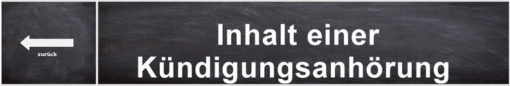 Inhalt der Betriebsratsanhörung bei einer Kündigung