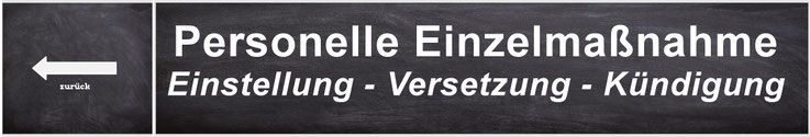 Personelle Einelmaßnahmen 