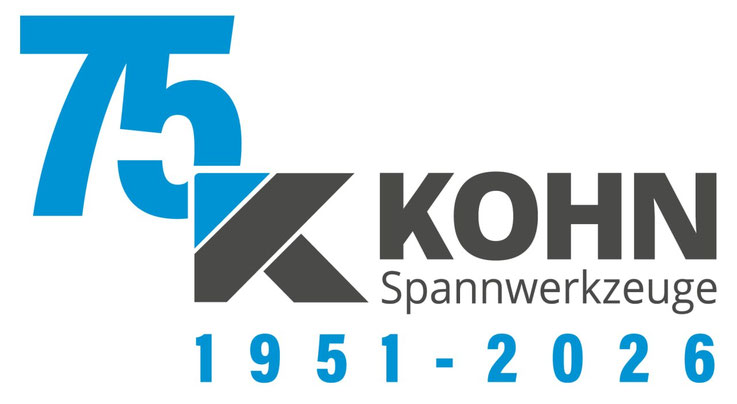 KOHN Spannwerkzeuge Spanntechnik Clamping Systems Jubiläum Firmenjubiläum Company Anniversary 2026 Logo