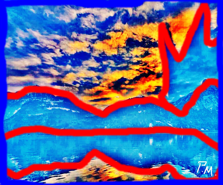 Pedro Meier – Thunersee Serendipity – Paraphrase zu Ferdinand Hodler, Overpainted Photographs – with new artworks continually being produced. This large body of work illustrates Pedro Meier’s wide range of creative achievement in this medium. FotoArt 2025