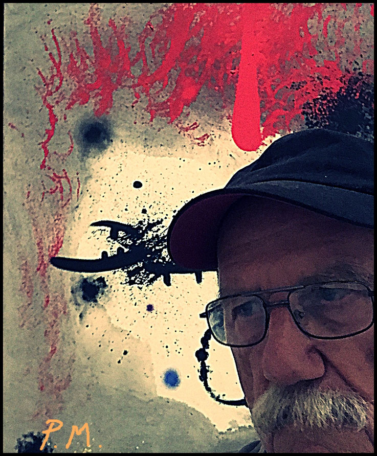 Pedro Meier Selbstbildnis mit Joan Miró – Zentrum Paul Klee – 2023 Selfie-Art-Project by Pedro Meier Multimedia Artist und Schriftsteller – DADA FLUXUS – Atelier Kunsthalle Olten Offspace – Niederbipp Skulpturenpark – Bangkok BACC. SIKART Zürich Visarte